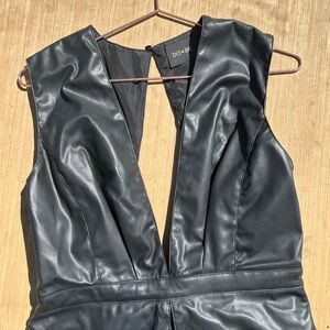 Pleather romper